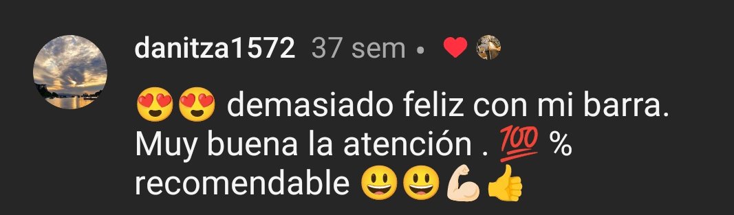 Testimonio de cliente en Instagram